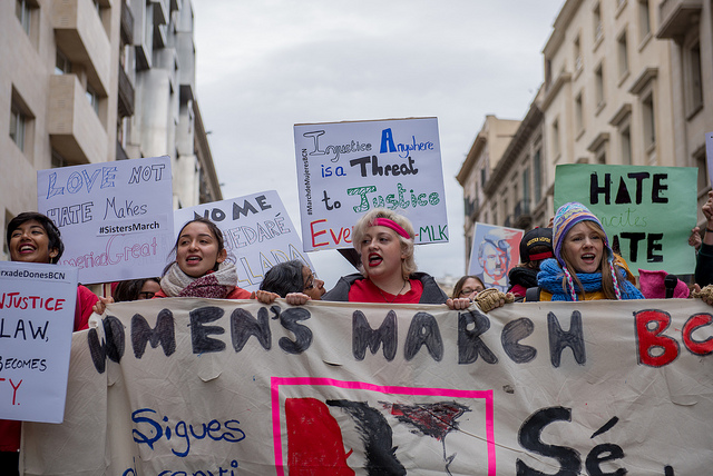 Le monde entier a manifesté contre Trump, samedi 21 janvier. / Photo CC Ilias Bartolini.