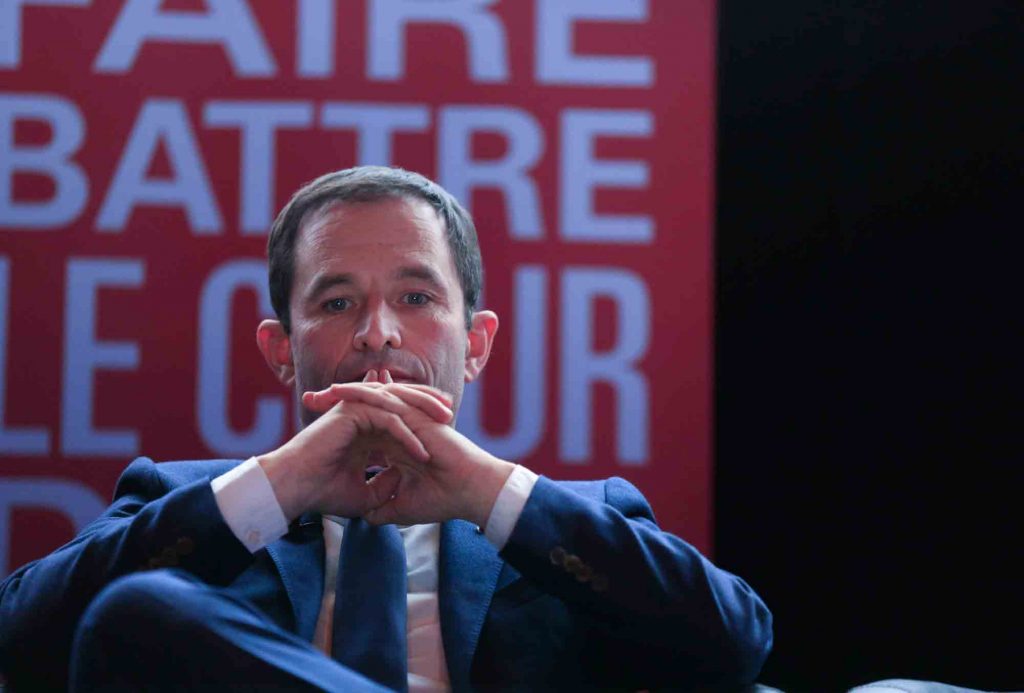 Le candidat de la primaire de la Gauche, Benoit Hamon était en meeting à Toulouse vendredi 20 janvier. C'est dans la ville rose qui termine sa campagne, à deux jours du premier tour des primaires de la gauche. /Photo S. Thuault-Ney