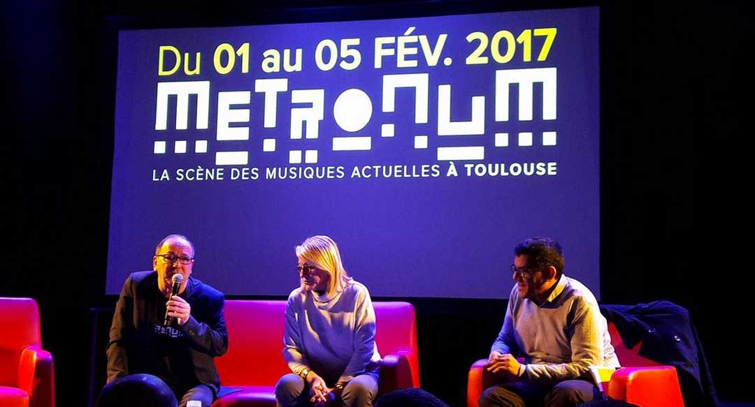 Annonce du programme pour les trois ans du Metronum avec Hervé Bordier, Marie-Agnès Steunou et Sofiane Djaffer./Photo Alison Perret