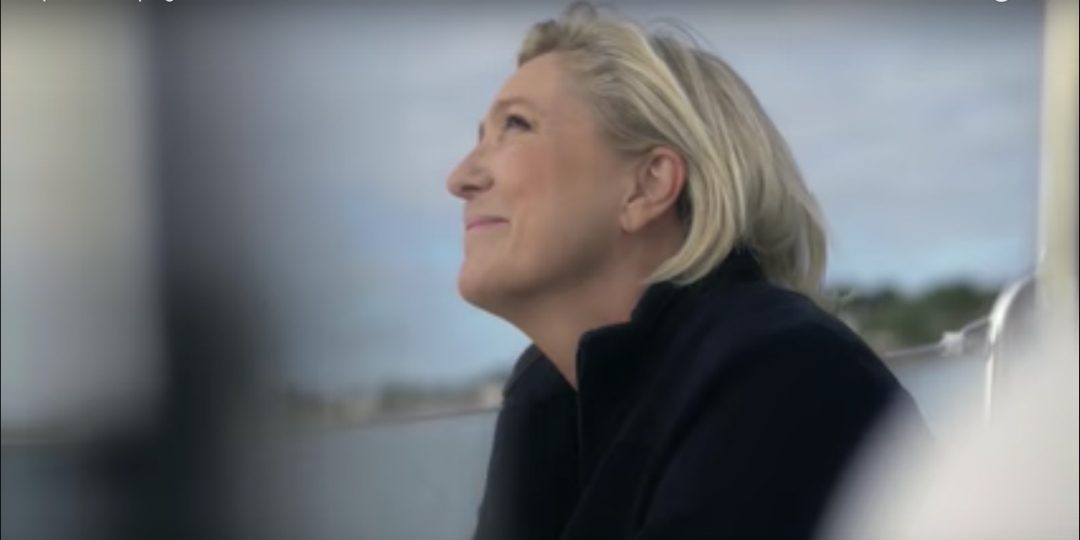 Capture d'écran du clip de campagne de Marine Le Pen
