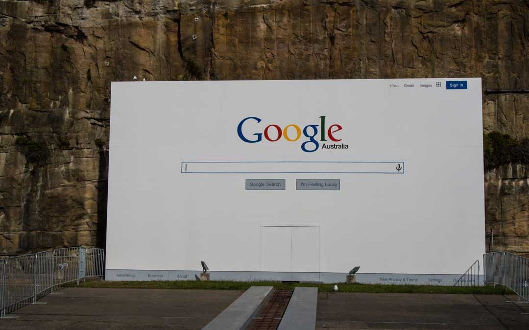Une boîte de recherche google géante en Australie./ Photo : cc. Michael McGimpsey