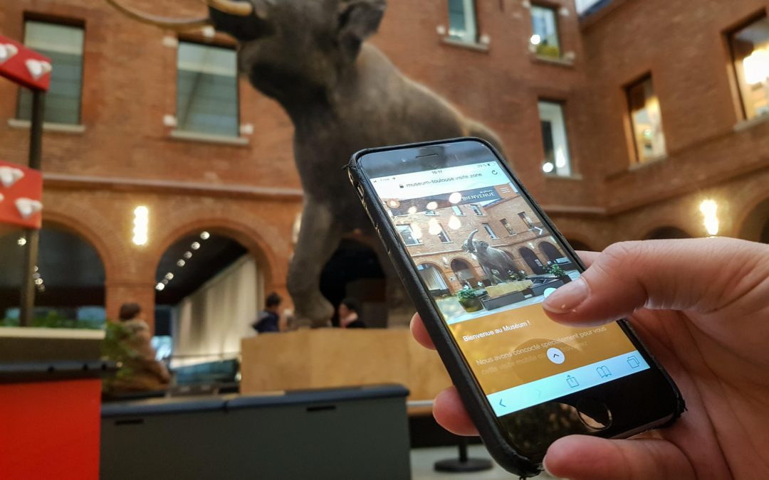Désormais, le Muséum d'Histoire Naturelle de Toulouse propose une visite interactive grâce au smartphone des visiteurs. Crédits : Paul-Louis Majou