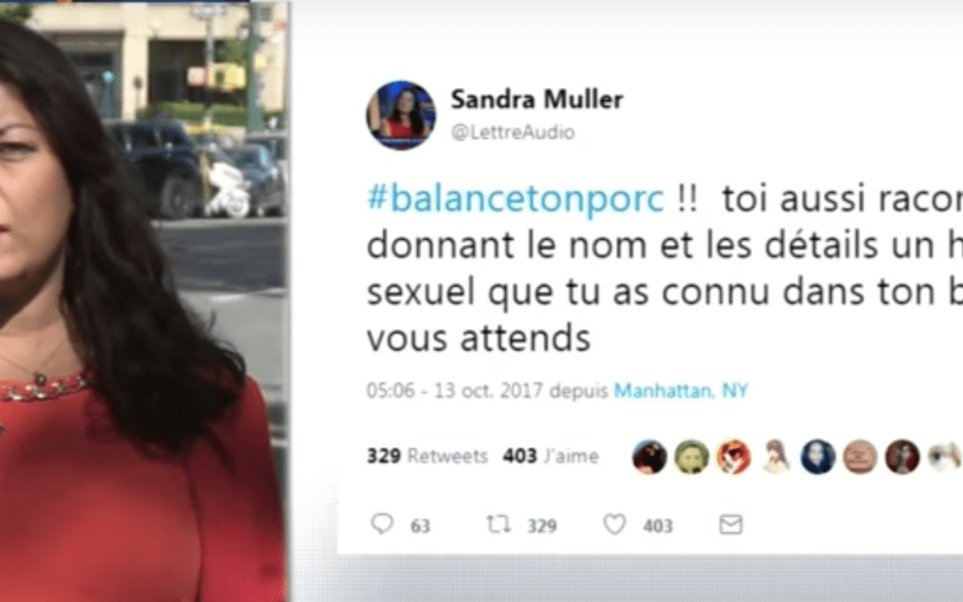 Sandra Muller se bat contre le harcèlement sexuel avec son projet #BalanceTonPorc / Capture d'écran BFMTV