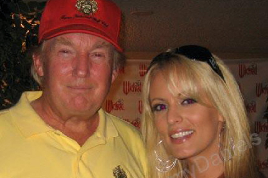 Donald Trump et l'ex-star du X Stephanie Clifford. / Crédit photo : CC