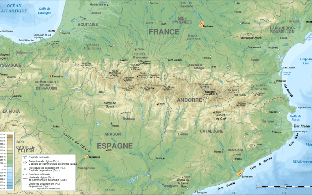 La chaîne des Pyrénées, un épicentre propice aux risques sismiques./ Creative Commons