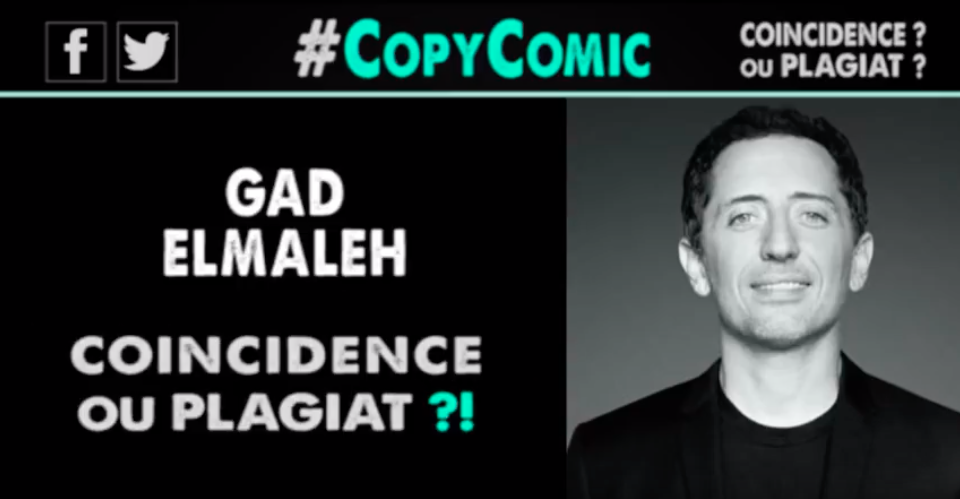 Une nouvelle vidéo révèle les nombreux plagiats de Gad Elmaleh. (Cdt/Capture d'écran Youtube)
