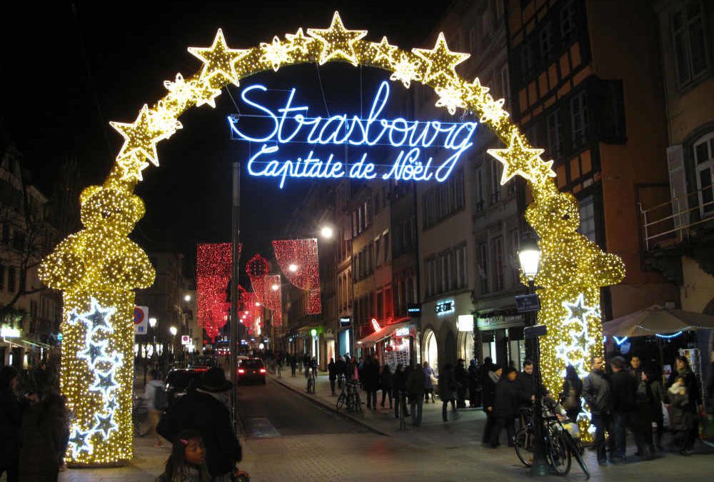 Le marché de noël de Strasbourg, théâtre d'un attentat terroriste le 11 décembre 2018 / Crédits : Wikipedia Commons