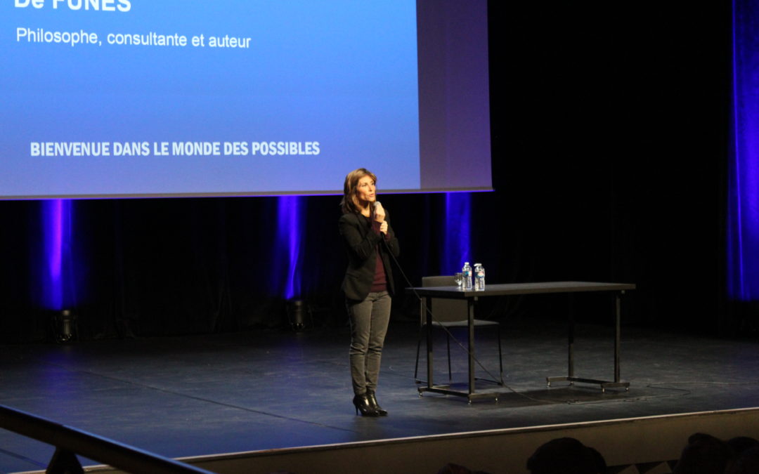 Julia de Funès, en conférence à l'Aria de Cornebarrieu / Crédits : Anne-Lyne Cabarrou