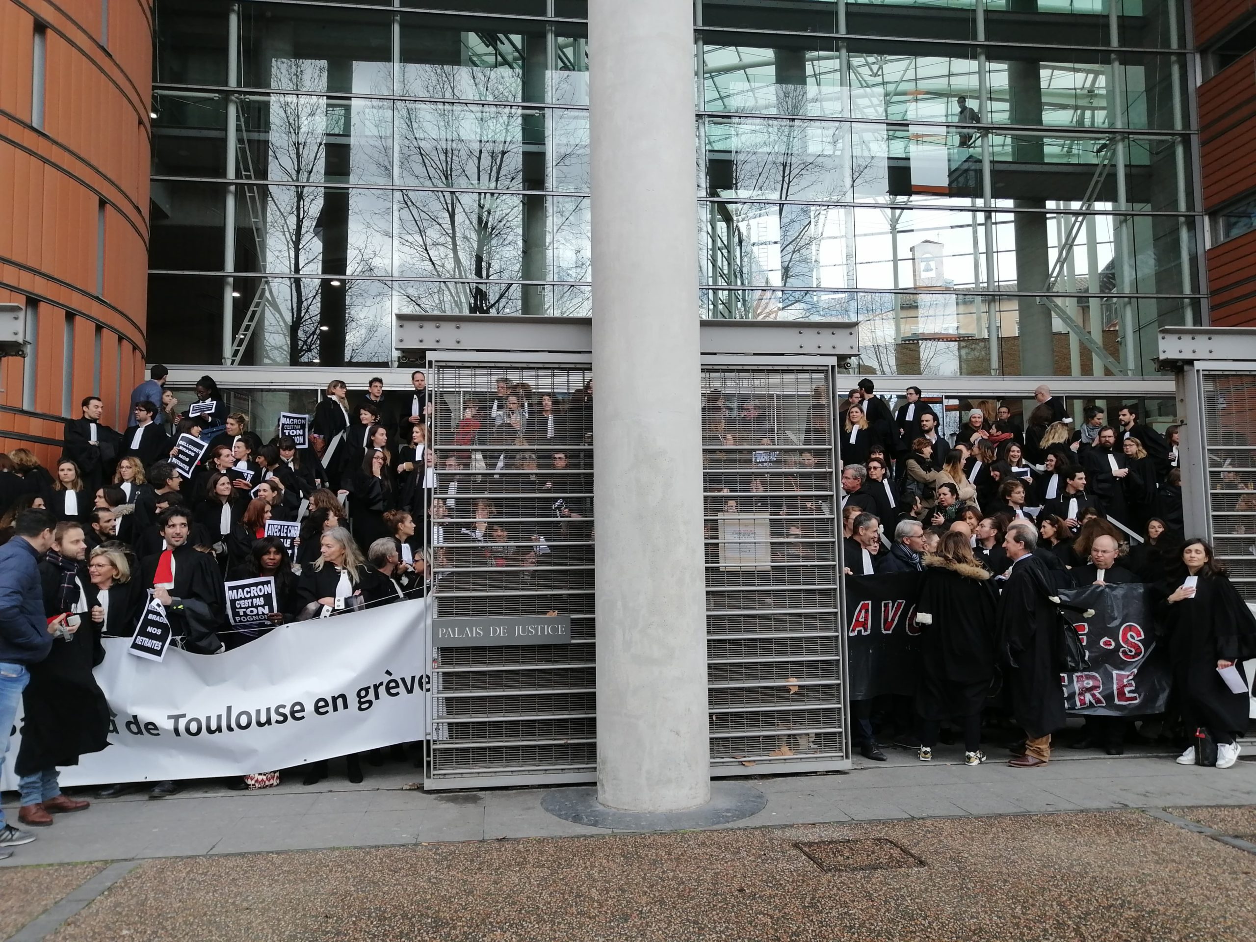 Mobilisation avocats de Toulouse 28 janvier