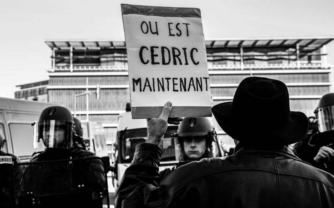 La mort de Cédric Chouvat devient un symbole des rassemblements © Léo Couffin