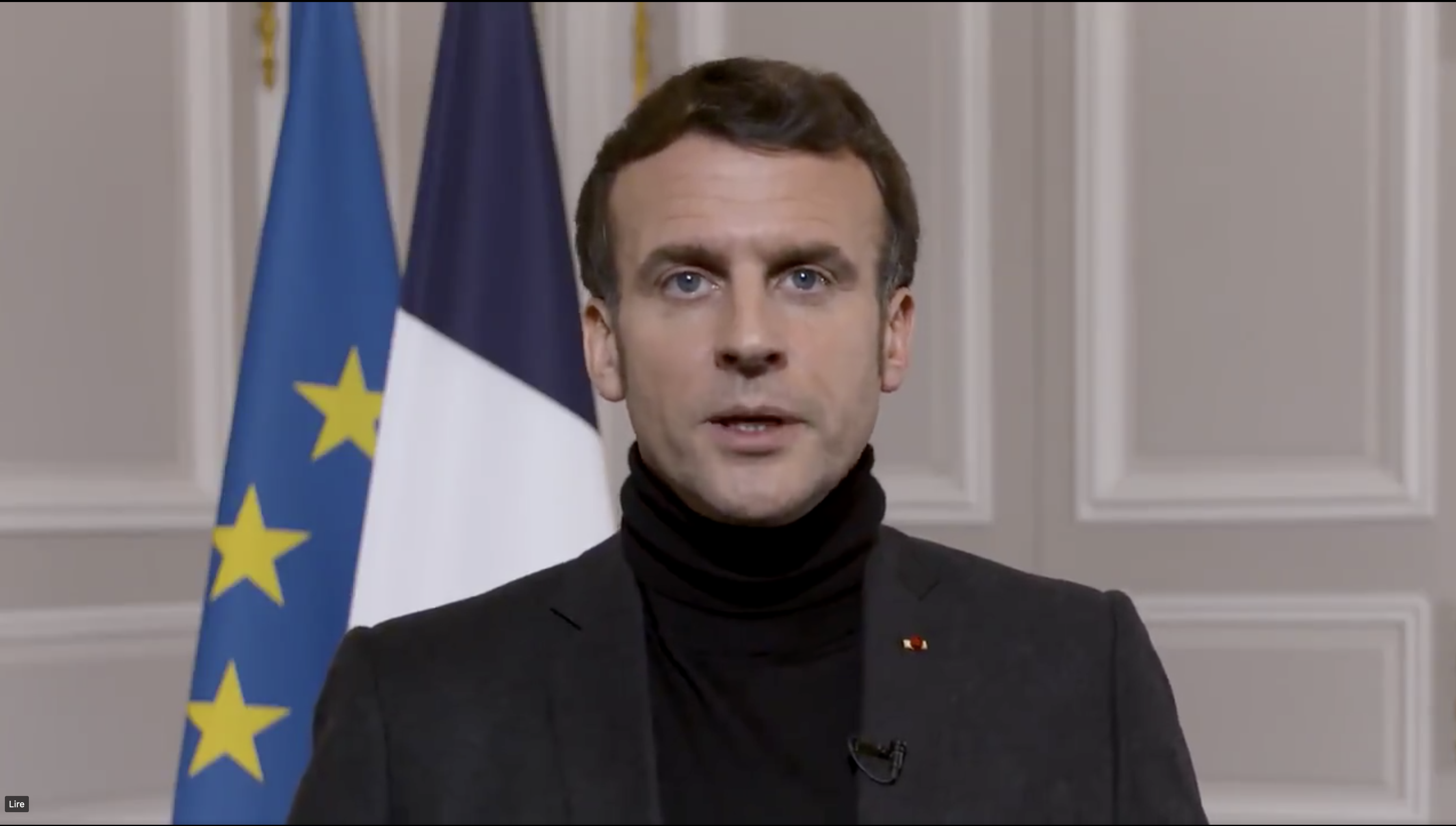 Emmanuel Macron s'est exprimé pour soutenir les victimes sur les réseaux sociaux. Crédit : Capture d'écran de la vidéo d'Emmanuel Macron