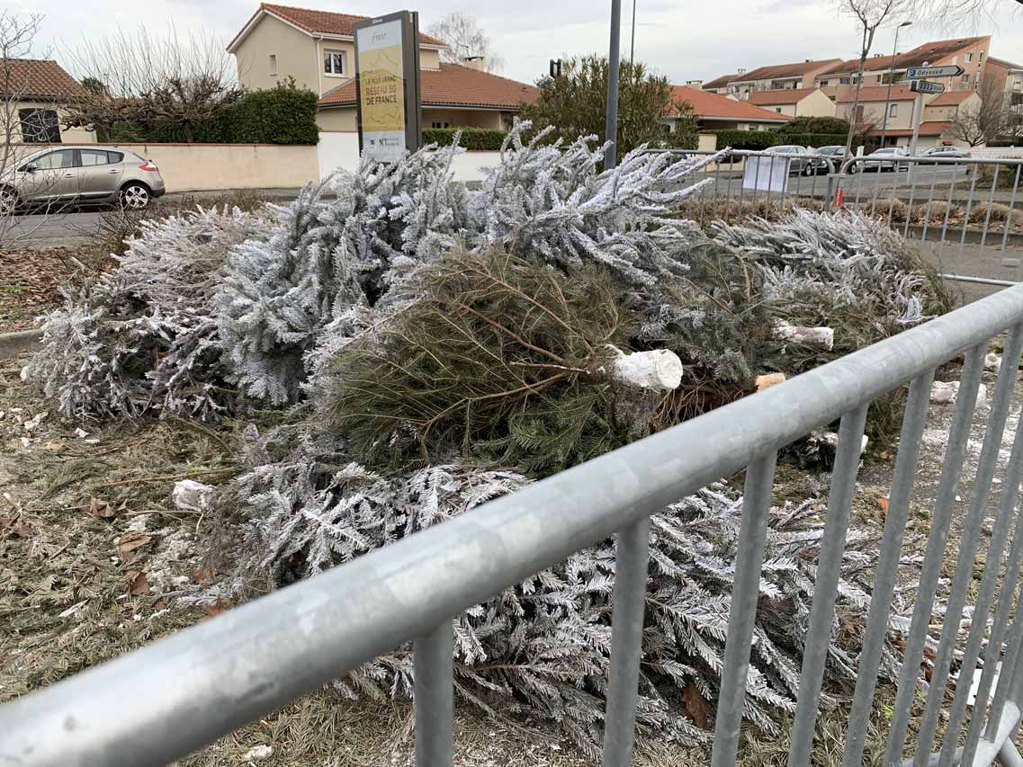 Les points de collecte sont mis en place partout dans la métropole, exemple ici à Blagnac. Crédit : Melvin Gardet