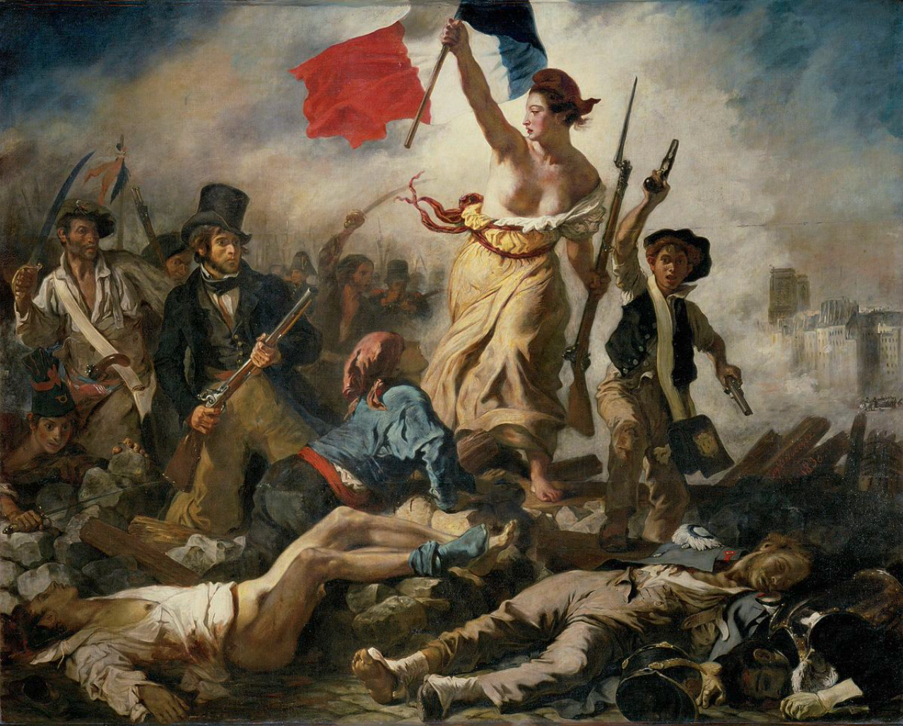 La Liberté guidant le peuple - Eugène Delacroix - 1830. Crédit: Capture d'écran.