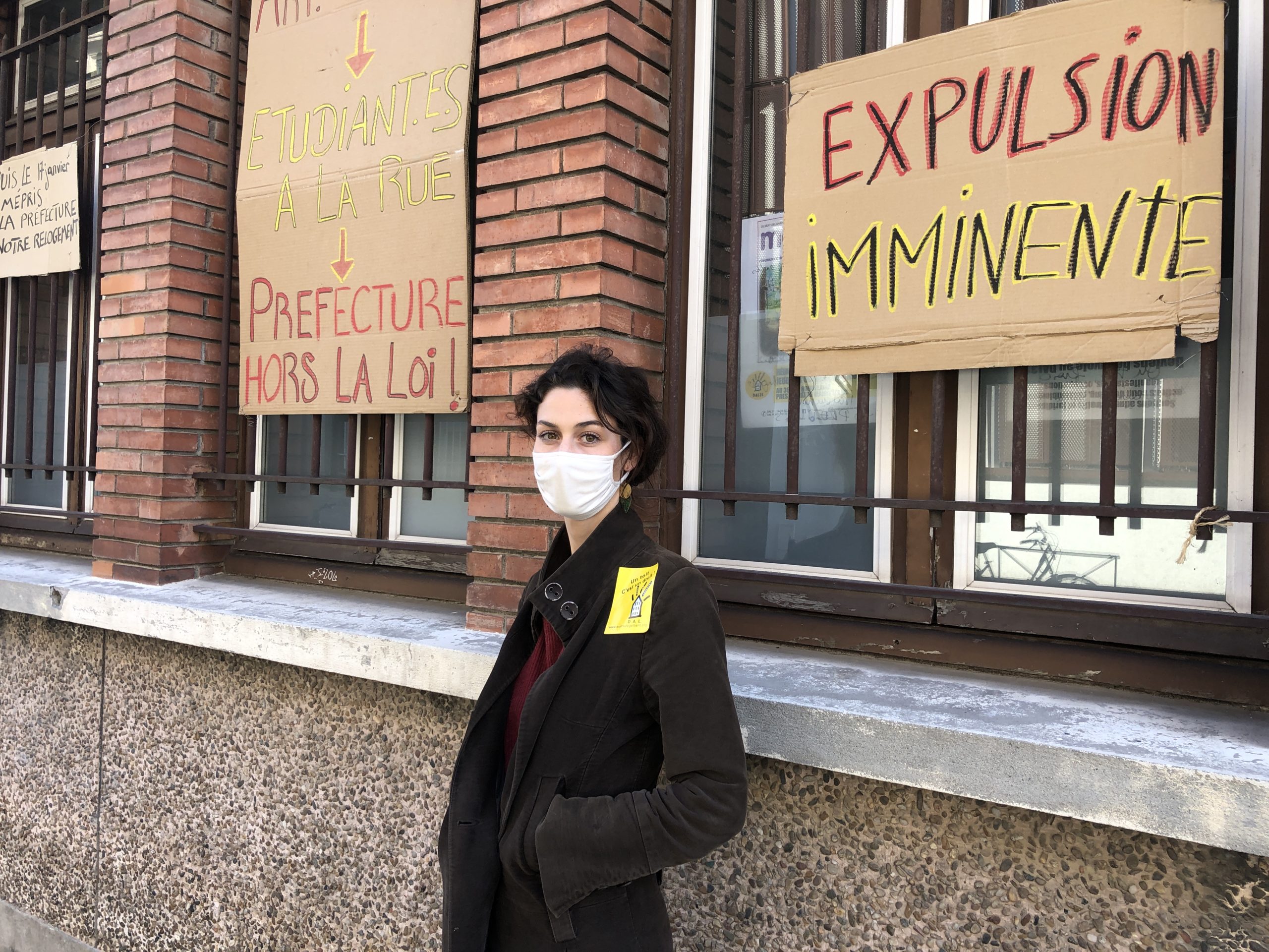 Nina, porte-parole du DAL31, estime "insuffisant" le report de la fin de la trêve hivernale. Crédit : Lauriane Pelao