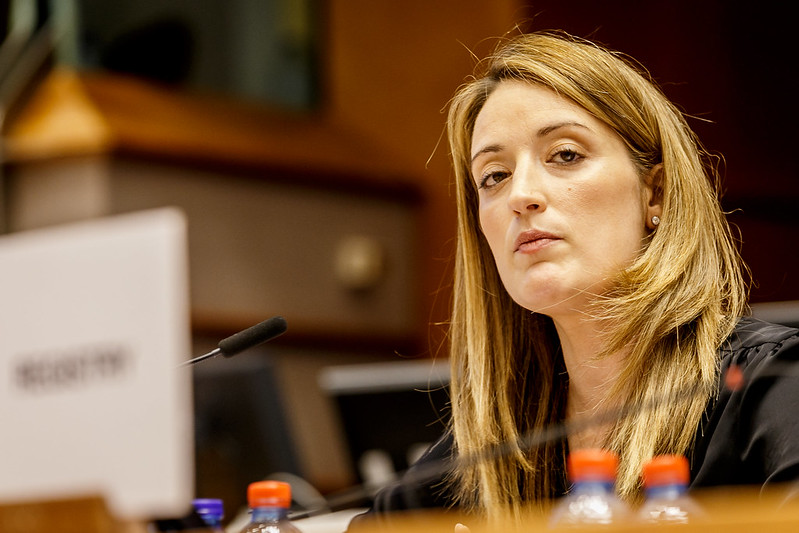 Roberta Metsola a été élue présidente du Parlement européen.