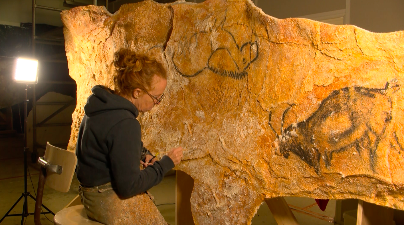 Reconstitution paroi de grotte