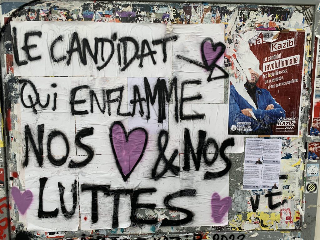 Affiche placardé dans l'université Toulouse Jean-Jaurès