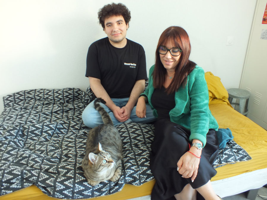 Léo et sa maman, Nathalie.