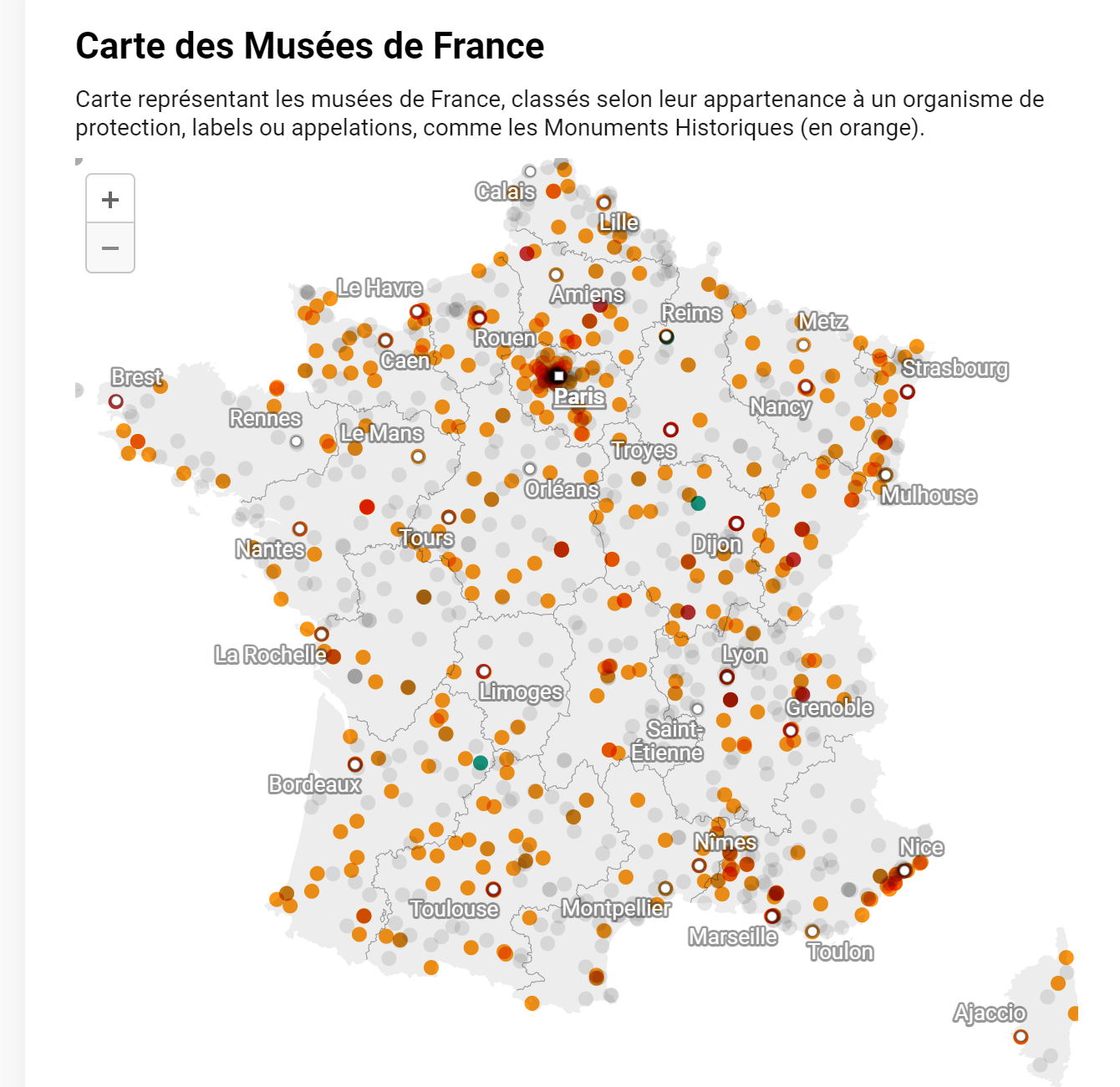 Carte des Musées de France