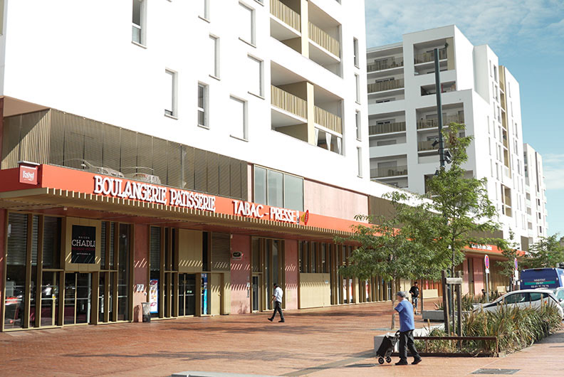 Les nouveaux logements d'Empalot, autour de la place principale. credit : ActuToulouse