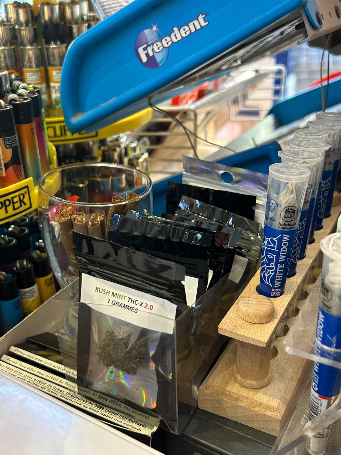 Image montrant des fleurs de THCX en tabac