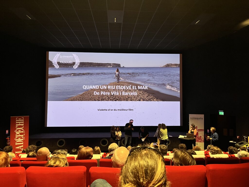 Remise de la Violette d'or du meilleur film à Pere Vilà Barceló ©Raphaëlle Marot