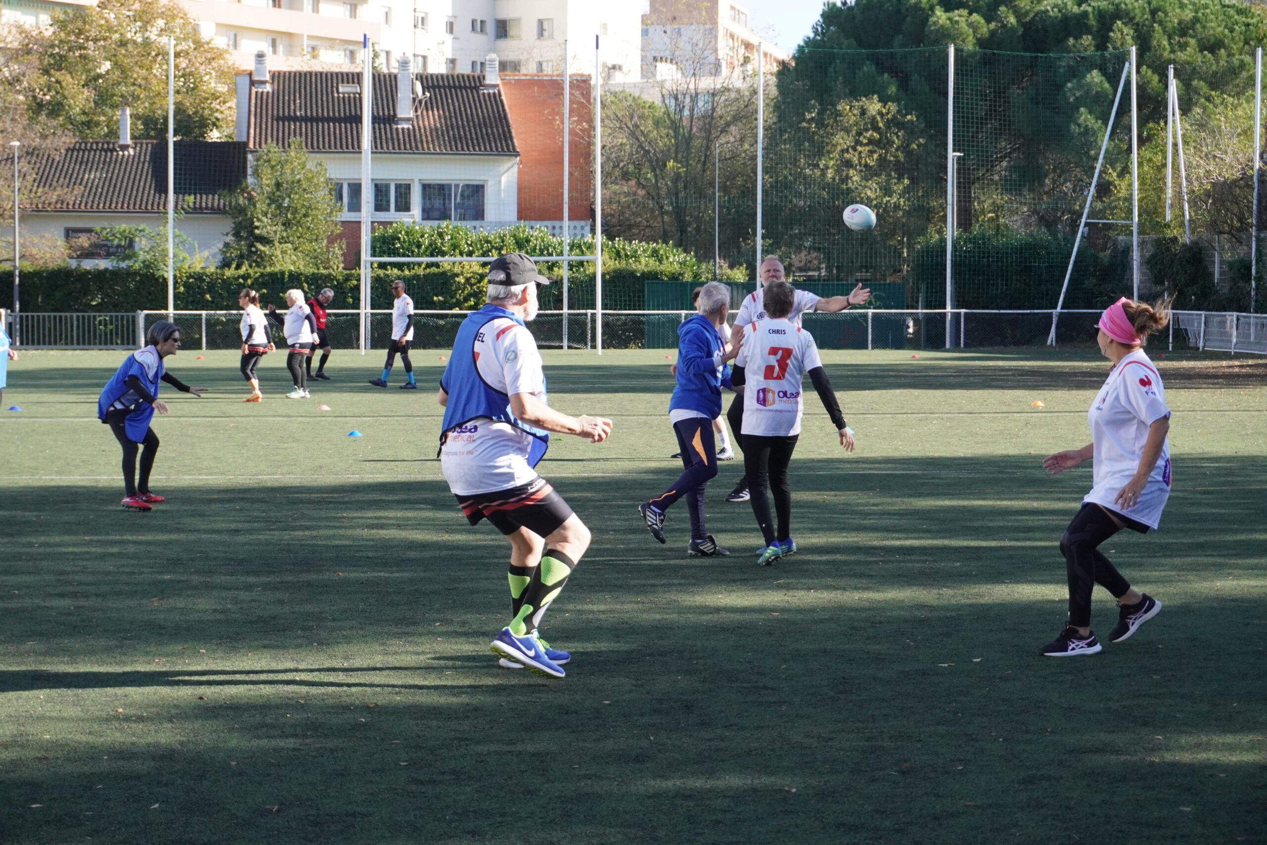 Séance d’entraînement du club de rugby adapté des Rubies Toulouse