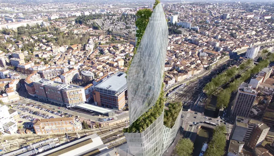 Avant le chantier, il y a les plans : la Tour Occitanie telle qu’imaginée par ses créateurs. ©Compagnie de Phalsbourg